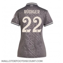 Maillot de football Réplique Real Madrid Antonio Rudiger #22 Troisième Femme 2024-25 Manche Courte