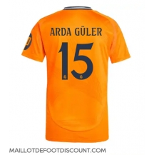 Maillot de football Réplique Real Madrid Arda Guler #15 Extérieur 2024-25 Manche Courte