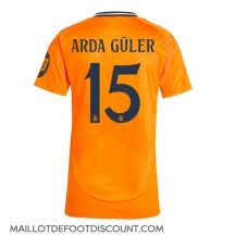 Maillot de football Réplique Real Madrid Arda Guler #15 Extérieur Femme 2024-25 Manche Courte