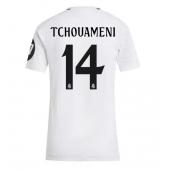 Maillot de football Réplique Real Madrid Aurelien Tchouameni #14 Domicile Femme 2024-25 Manche Courte