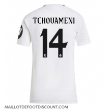 Maillot de football Réplique Real Madrid Aurelien Tchouameni #14 Domicile Femme 2024-25 Manche Courte