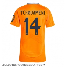 Maillot de football Réplique Real Madrid Aurelien Tchouameni #14 Extérieur Femme 2024-25 Manche Courte