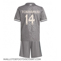 Maillot de football Réplique Real Madrid Aurelien Tchouameni #14 Troisième Enfant 2024-25 Manche Courte (+ Pantalon court)