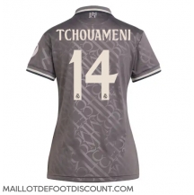 Maillot de football Réplique Real Madrid Aurelien Tchouameni #14 Troisième Femme 2024-25 Manche Courte