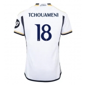 Maillot de football Réplique Real Madrid Aurelien Tchouameni #18 Domicile 2023-24 Manche Courte