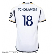 Maillot de football Réplique Real Madrid Aurelien Tchouameni #18 Domicile 2023-24 Manche Courte