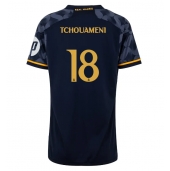 Maillot de football Réplique Real Madrid Aurelien Tchouameni #18 Extérieur Femme 2023-24 Manche Courte