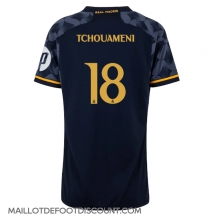 Maillot de football Réplique Real Madrid Aurelien Tchouameni #18 Extérieur Femme 2023-24 Manche Courte