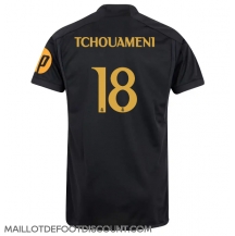 Maillot de football Réplique Real Madrid Aurelien Tchouameni #18 Troisième 2023-24 Manche Courte