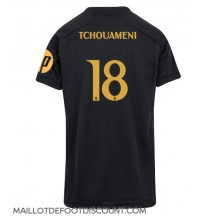 Maillot de football Réplique Real Madrid Aurelien Tchouameni #18 Troisième Femme 2023-24 Manche Courte