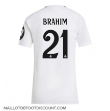 Maillot de football Réplique Real Madrid Brahim Diaz #21 Domicile Femme 2024-25 Manche Courte