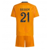 Maillot de football Réplique Real Madrid Brahim Diaz #21 Extérieur Enfant 2024-25 Manche Courte (+ Pantalon court)