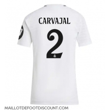 Maillot de football Réplique Real Madrid Daniel Carvajal #2 Domicile Femme 2024-25 Manche Courte