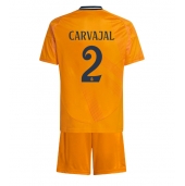 Maillot de football Réplique Real Madrid Daniel Carvajal #2 Extérieur Enfant 2024-25 Manche Courte (+ Pantalon court)