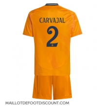 Maillot de football Réplique Real Madrid Daniel Carvajal #2 Extérieur Enfant 2024-25 Manche Courte (+ Pantalon court)