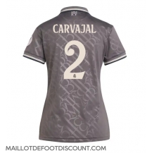 Maillot de football Réplique Real Madrid Daniel Carvajal #2 Troisième Femme 2024-25 Manche Courte