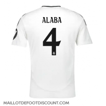 Maillot de football Réplique Real Madrid David Alaba #4 Domicile 2024-25 Manche Courte