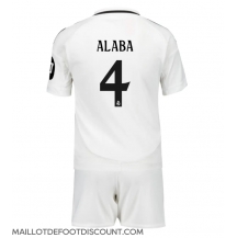 Maillot de football Réplique Real Madrid David Alaba #4 Domicile Enfant 2024-25 Manche Courte (+ Pantalon court)