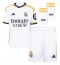 Maillot de football Réplique Real Madrid Eduardo Camavinga #12 Domicile Enfant 2023-24 Manche Courte (+ Pantalon court)