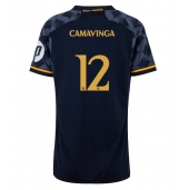 Maillot de football Réplique Real Madrid Eduardo Camavinga #12 Extérieur Femme 2023-24 Manche Courte