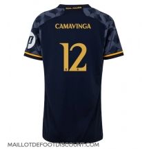 Maillot de football Réplique Real Madrid Eduardo Camavinga #12 Extérieur Femme 2023-24 Manche Courte