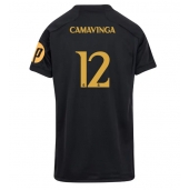 Maillot de football Réplique Real Madrid Eduardo Camavinga #12 Troisième Femme 2023-24 Manche Courte