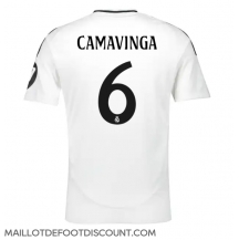 Maillot de football Réplique Real Madrid Eduardo Camavinga #6 Domicile 2024-25 Manche Courte