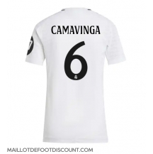 Maillot de football Réplique Real Madrid Eduardo Camavinga #6 Domicile Femme 2024-25 Manche Courte