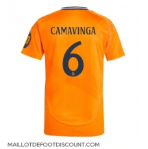 Maillot de football Réplique Real Madrid Eduardo Camavinga #6 Extérieur 2024-25 Manche Courte