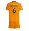 Maillot de football Réplique Real Madrid Eduardo Camavinga #6 Extérieur Enfant 2024-25 Manche Courte (+ Pantalon court)