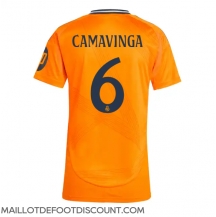 Maillot de football Réplique Real Madrid Eduardo Camavinga #6 Extérieur Femme 2024-25 Manche Courte