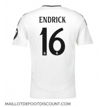 Maillot de football Réplique Real Madrid Endrick #16 Domicile 2024-25 Manche Courte