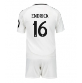 Maillot de football Réplique Real Madrid Endrick #16 Domicile Enfant 2024-25 Manche Courte (+ Pantalon court)