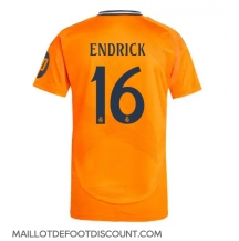 Maillot de football Réplique Real Madrid Endrick #16 Extérieur 2024-25 Manche Courte