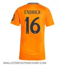 Maillot de football Réplique Real Madrid Endrick #16 Extérieur Femme 2024-25 Manche Courte