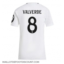 Maillot de football Réplique Real Madrid Federico Valverde #8 Domicile Femme 2024-25 Manche Courte