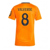 Maillot de football Réplique Real Madrid Federico Valverde #8 Extérieur Femme 2024-25 Manche Courte