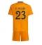 Maillot de football Réplique Real Madrid Ferland Mendy #23 Extérieur Enfant 2024-25 Manche Courte (+ Pantalon court)