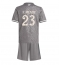 Maillot de football Réplique Real Madrid Ferland Mendy #23 Troisième Enfant 2024-25 Manche Courte (+ Pantalon court)