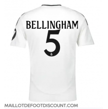 Maillot de football Réplique Real Madrid Jude Bellingham #5 Domicile 2024-25 Manche Courte