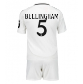 Maillot de football Réplique Real Madrid Jude Bellingham #5 Domicile Enfant 2024-25 Manche Courte (+ Pantalon court)