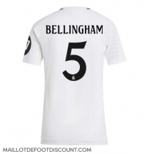 Maillot de football Réplique Real Madrid Jude Bellingham #5 Domicile Femme 2024-25 Manche Courte