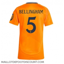 Maillot de football Réplique Real Madrid Jude Bellingham #5 Extérieur Femme 2024-25 Manche Courte