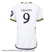 Maillot de football Réplique Real Madrid Kylian Mbappe #9 Domicile Femme 2023-24 Manche Courte