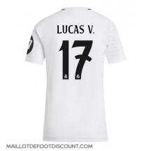 Maillot de football Réplique Real Madrid Lucas Vazquez #17 Domicile Femme 2024-25 Manche Courte