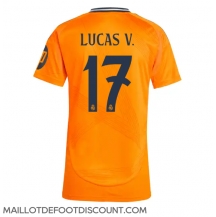 Maillot de football Réplique Real Madrid Lucas Vazquez #17 Extérieur Femme 2024-25 Manche Courte