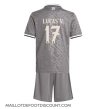 Maillot de football Réplique Real Madrid Lucas Vazquez #17 Troisième Enfant 2024-25 Manche Courte (+ Pantalon court)