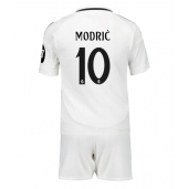 Maillot de football Réplique Real Madrid Luka Modric #10 Domicile Enfant 2024-25 Manche Courte (+ Pantalon court)