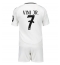 Maillot de football Réplique Real Madrid Vinicius Junior #7 Domicile Enfant 2024-25 Manche Courte (+ Pantalon court)