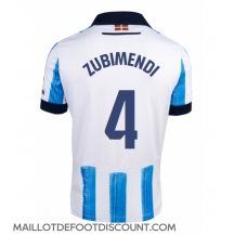 Maillot de football Réplique Real Sociedad Martin Zubimendi #4 Domicile 2023-24 Manche Courte